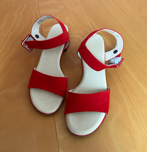 Paul green damen sandalen rot - green,